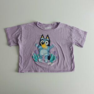 Girls' Bluey Short Sleeve Graphic Boxy T-Shirt size Medium PLAY